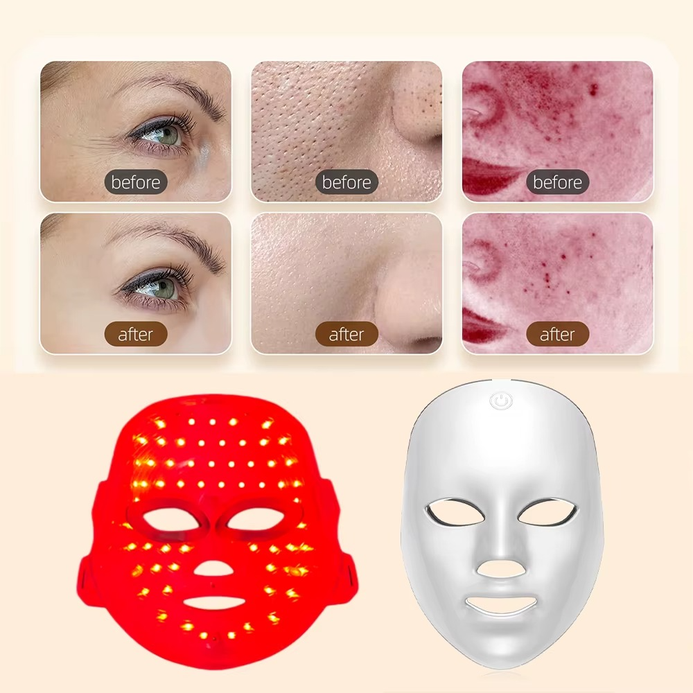 7-Color LED Facial Mask – Anti-Wrinkle Skin Rejuvenation Tool ✨