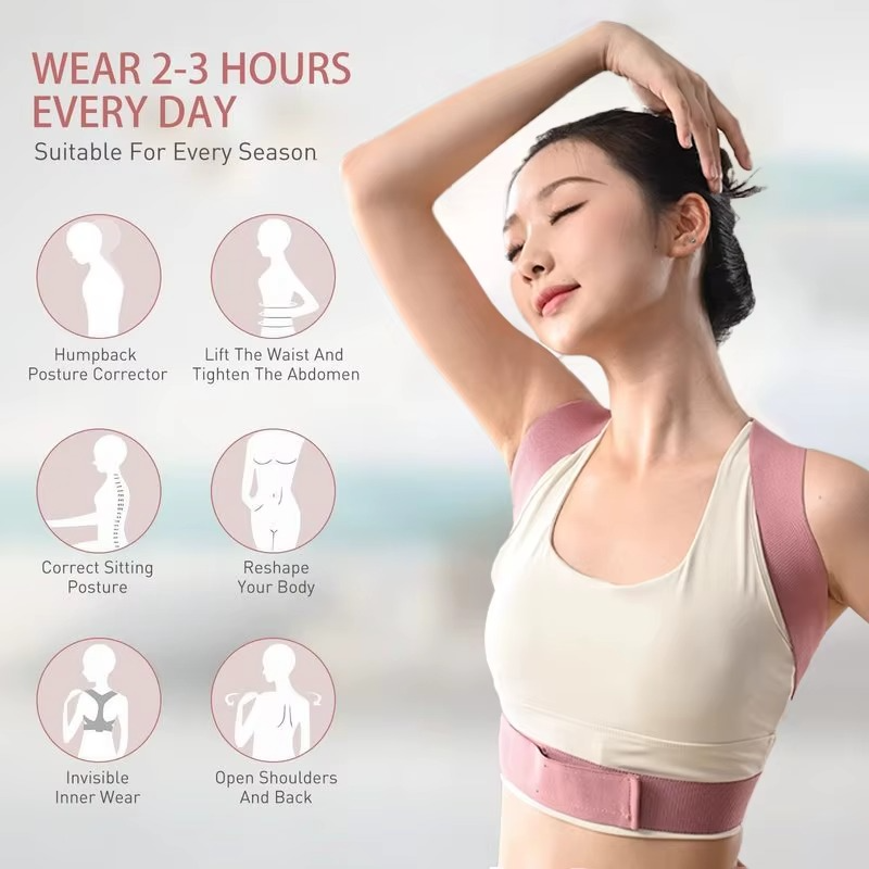 Invisible Breathable Posture Corrector – Adjustable Back Support Belt 💪✨