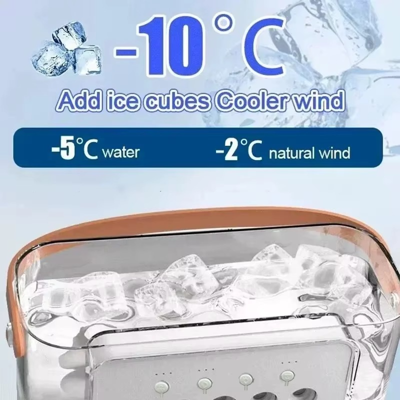 3-in-1 Mini Air Cooler Fan – Portable AC, Humidifier & LED Night Light 🌬️✨