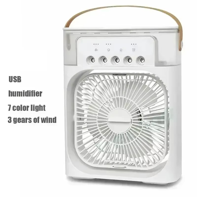 3-in-1 Mini Air Cooler Fan – Portable AC, Humidifier & LED Night Light 🌬️✨